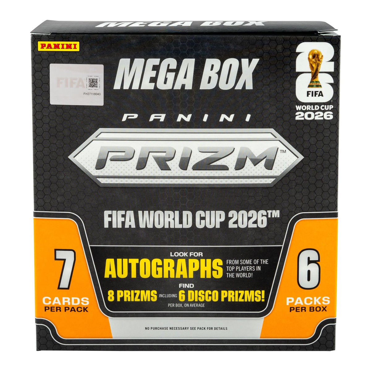2026 Panini Prizm FIFA World Cup Trading Cards Mega Box B3204