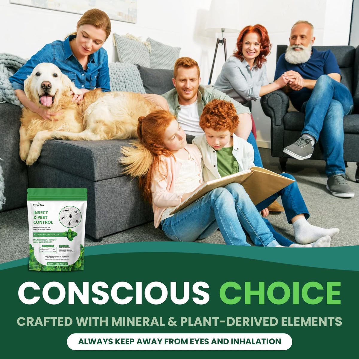 Food Grade Diatomaceous Earth Powder with Peppermint 1 lb C310487