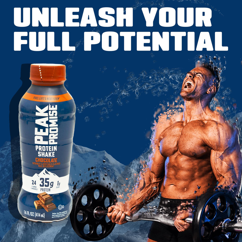 35g Protein Shake, 14 fl oz, 12 pack, Chocolate R59234