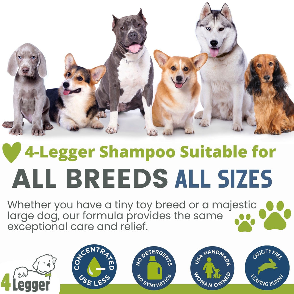 Certified Organic Hypoallergenic Dog Shampoo with Aloe and Lemongrass 16 oz P7441