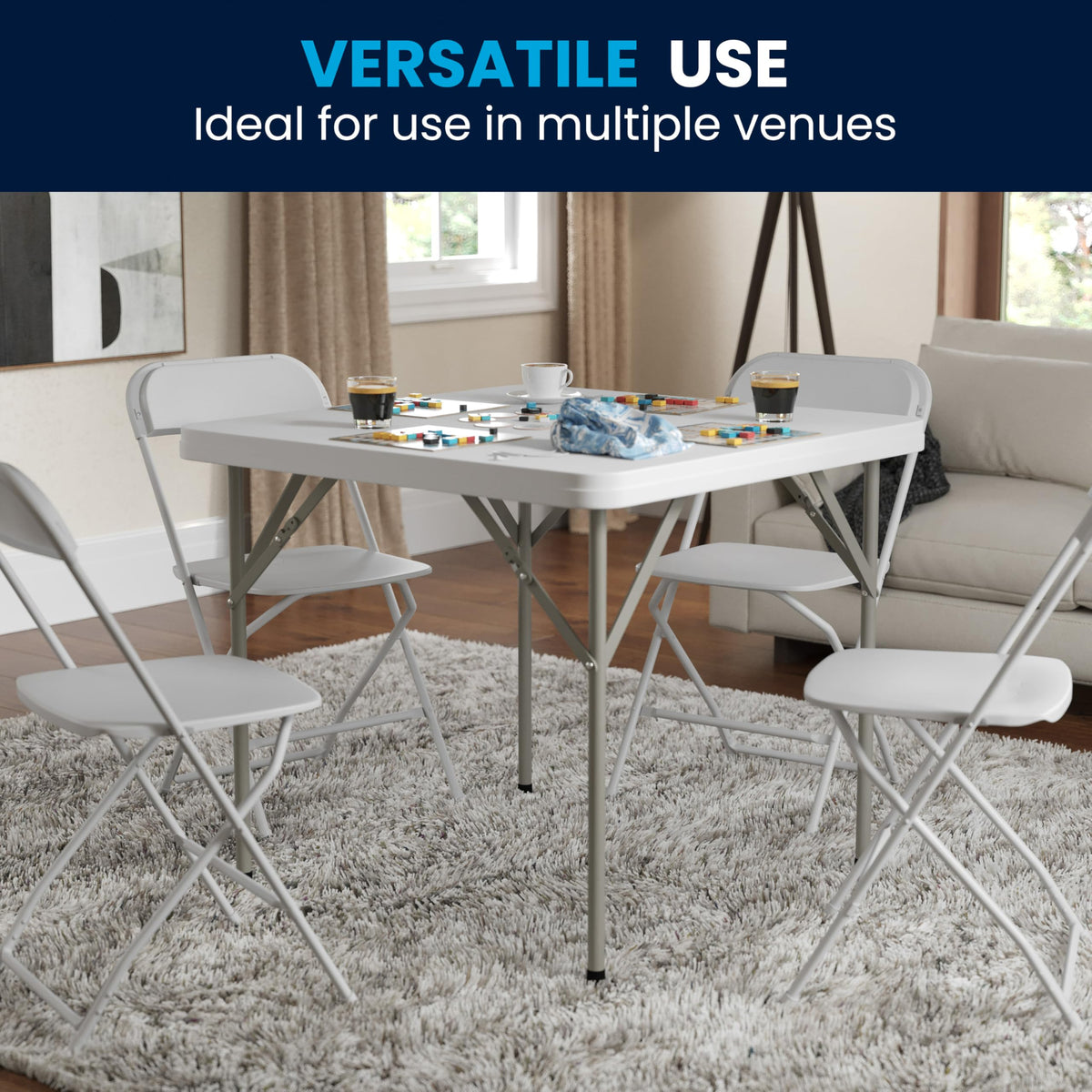 Square Plastic Folding Table T609