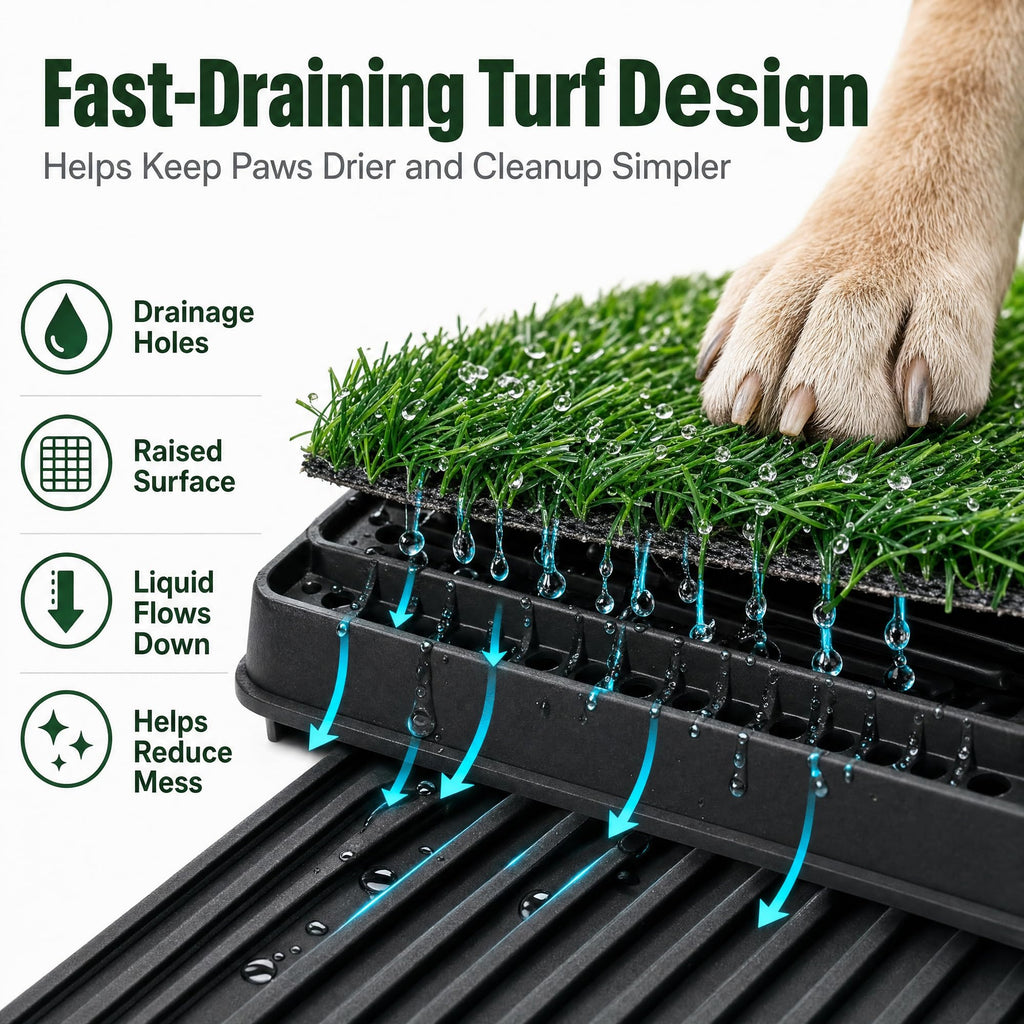 Dog Grass Pad with Tray 30 x 20 in X750758