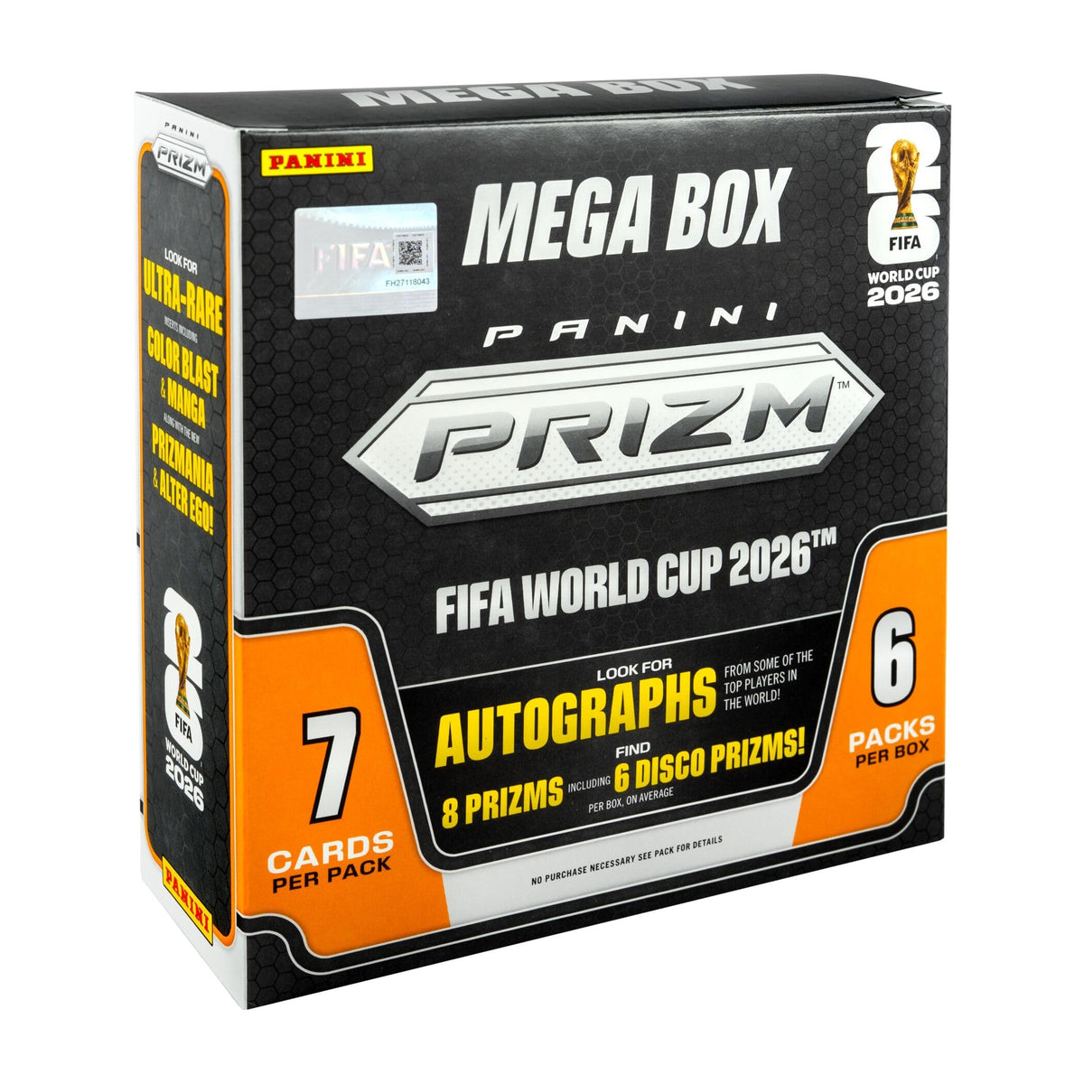 2026 Panini Prizm FIFA World Cup Trading Cards Mega Box B3204