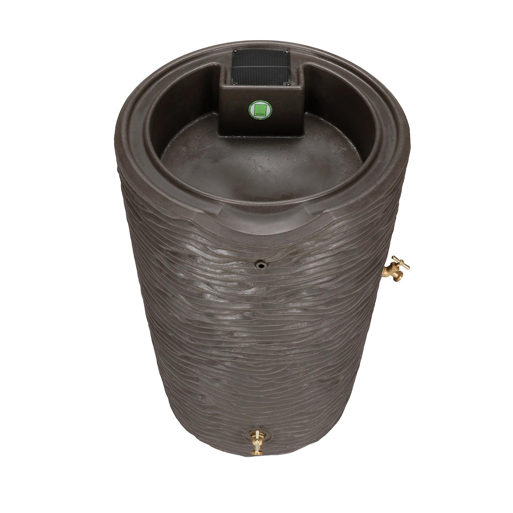 Faux Palm Rain Water Collection Barrel 50-Gallon P63318