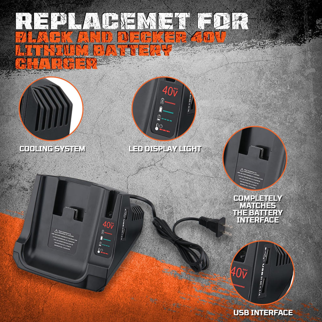 40V Lithium-Ion Battery Replacement F45116