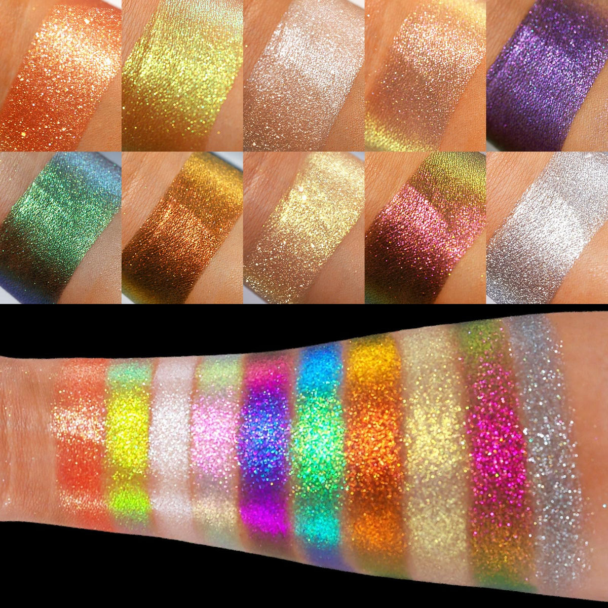 10 Colors Multichrome Shimmer Eyeshadow Palette S9783