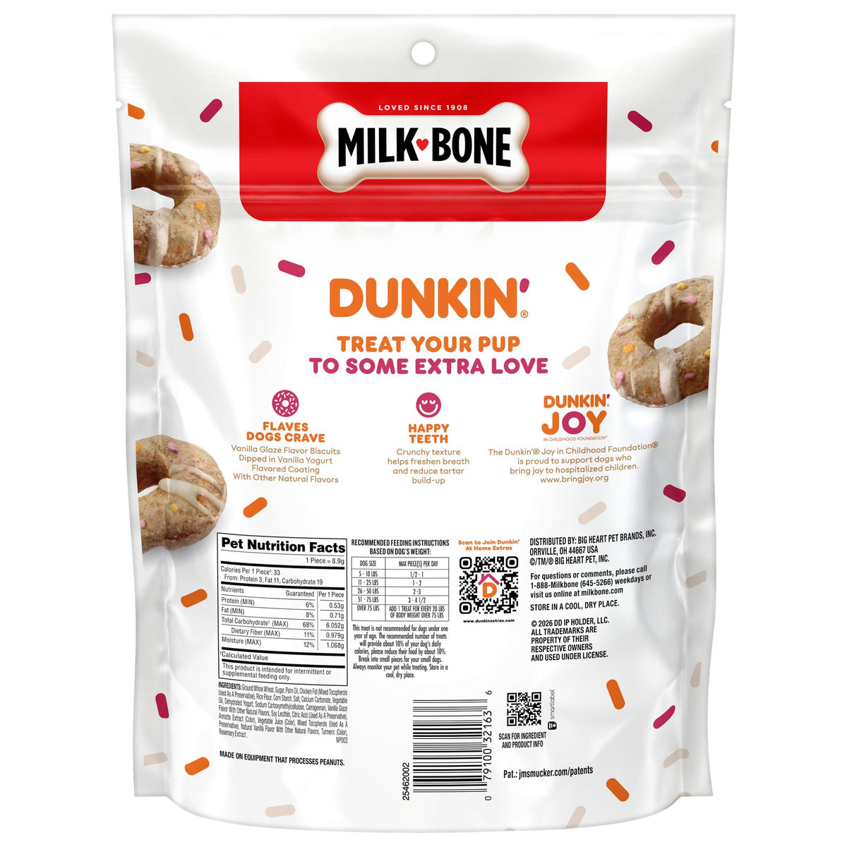 Vanilla Glaze Flavor Dog Biscuits, 8 Oz. K733