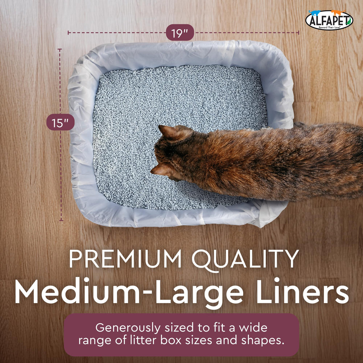Cat Litter Box Disposable Elastic Liners 48 Count T5803