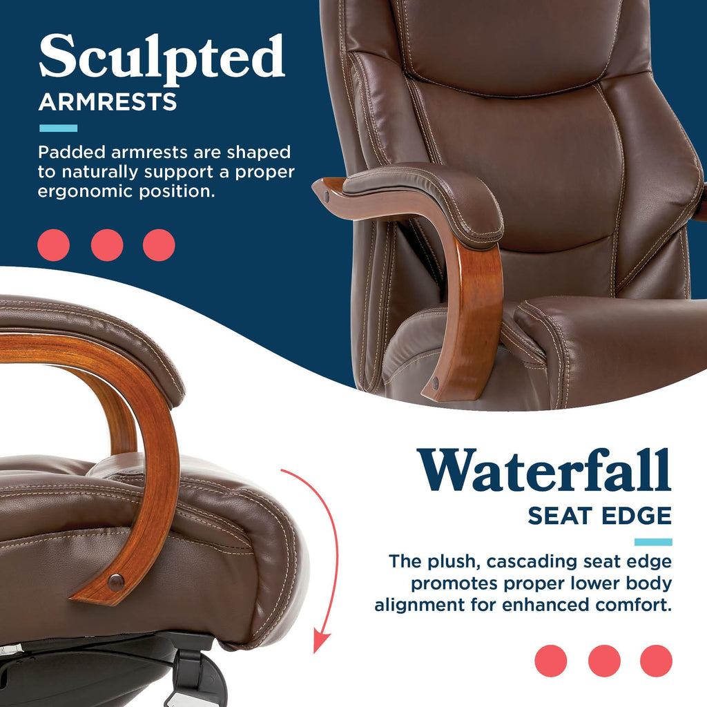 Big and Tall Leather Executive Office Chair Y461