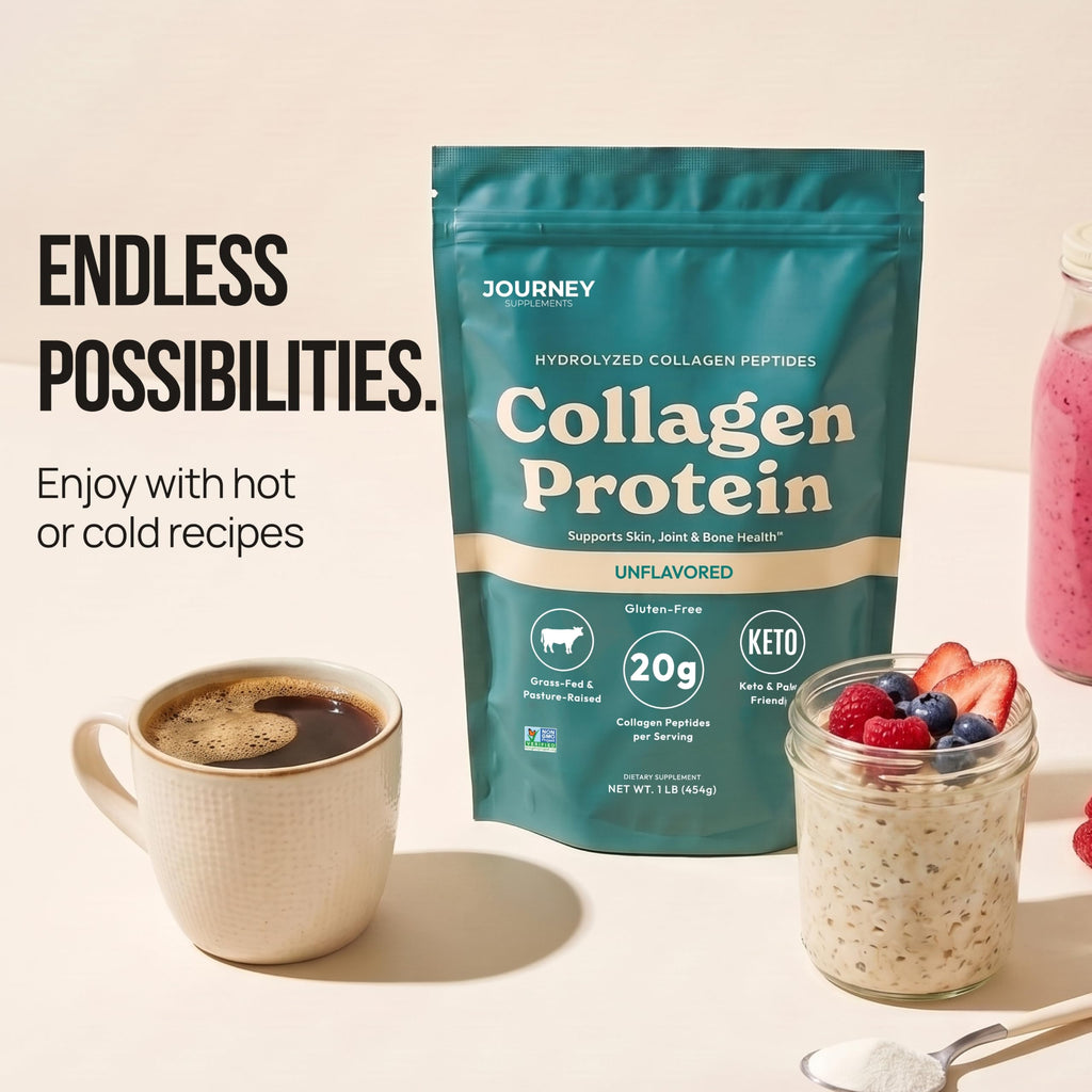 Unflavored Grass-Fed Collagen Peptides Powder J7664