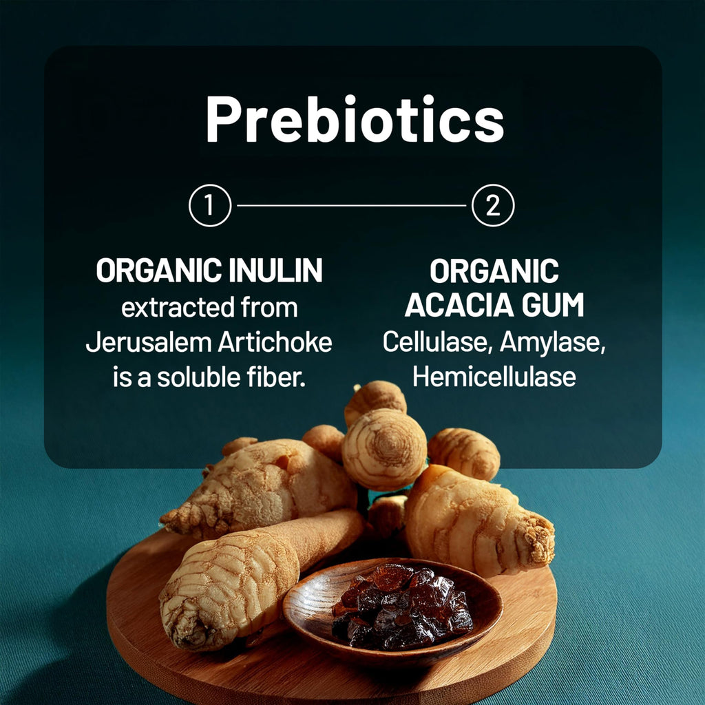60 Billion CFU 17 Strains Probiotics with Prebiotics 30 Capsules A446