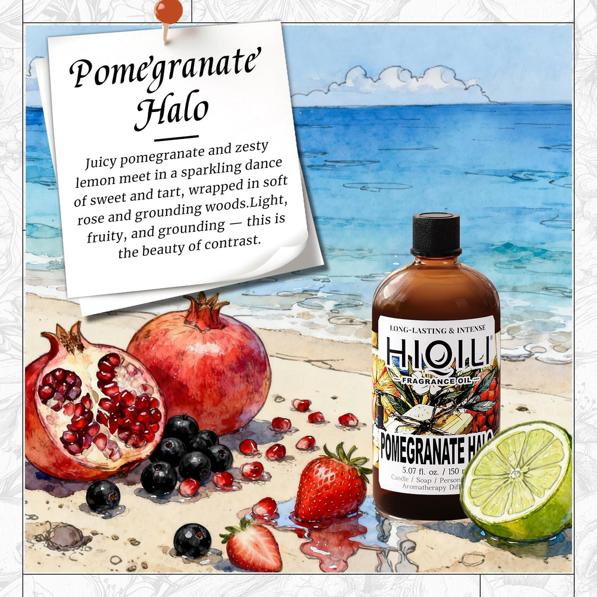 30ML Lavender Essential Oil & 150ML Pomegranate Fragrance Oil Q235184
