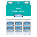 3-Blade Razor Refills with Dual Lubrication, 12 Cartridges P8786