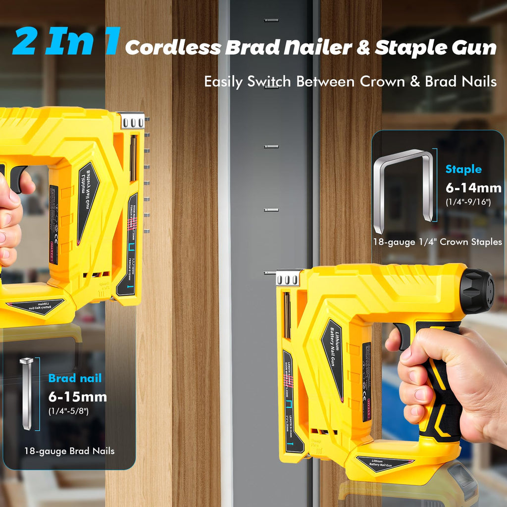 18 Gauge Cordless Brad Nailer and Narrow Crown Stapler W191