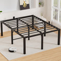 18 Inch High Metal Queen Size Platform Bed Frame with Under-Bed Storage V122653