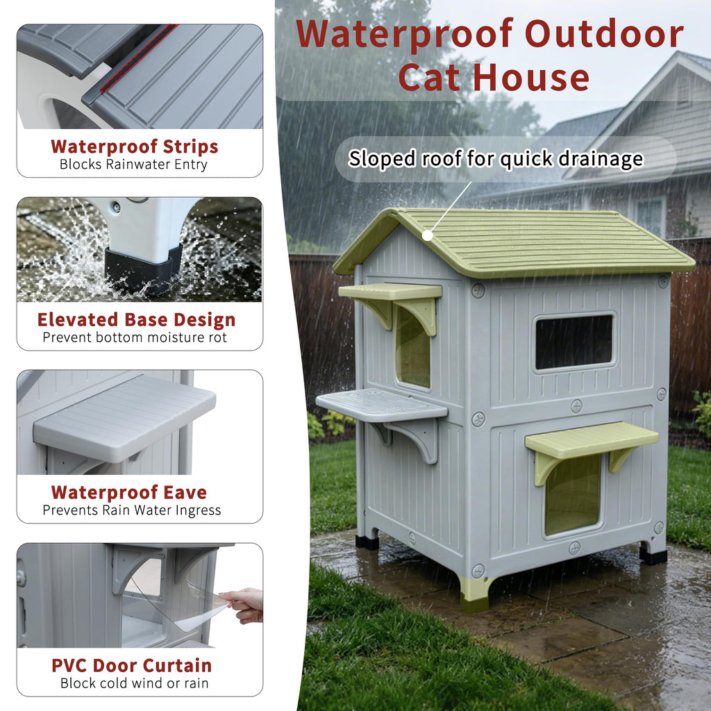 Insulated Outdoor Cat House O490