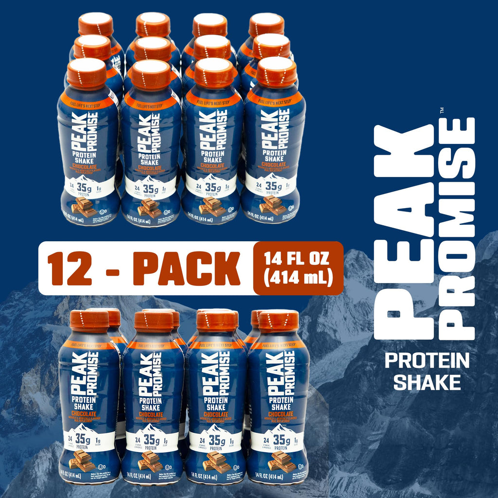 35g Protein Shake, 14 fl oz, 12 pack, Chocolate R59234
