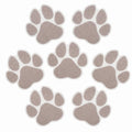Grey Checkered Dog Paw Non Slip Stickers C8678