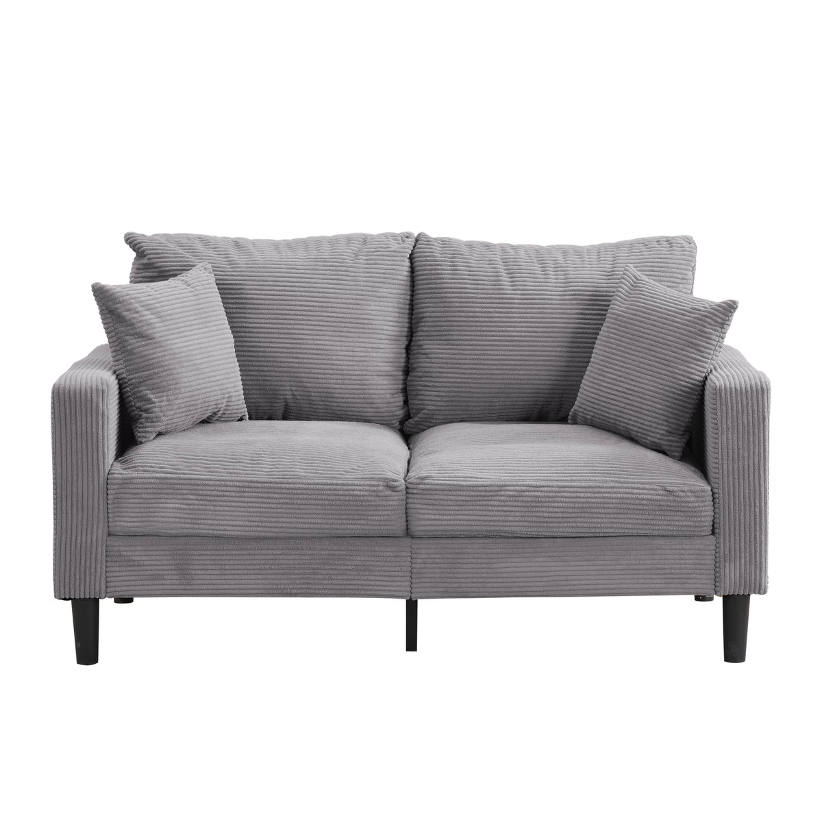 Light Gray 2-Seat Upholstered Loveseat Sofa G94106