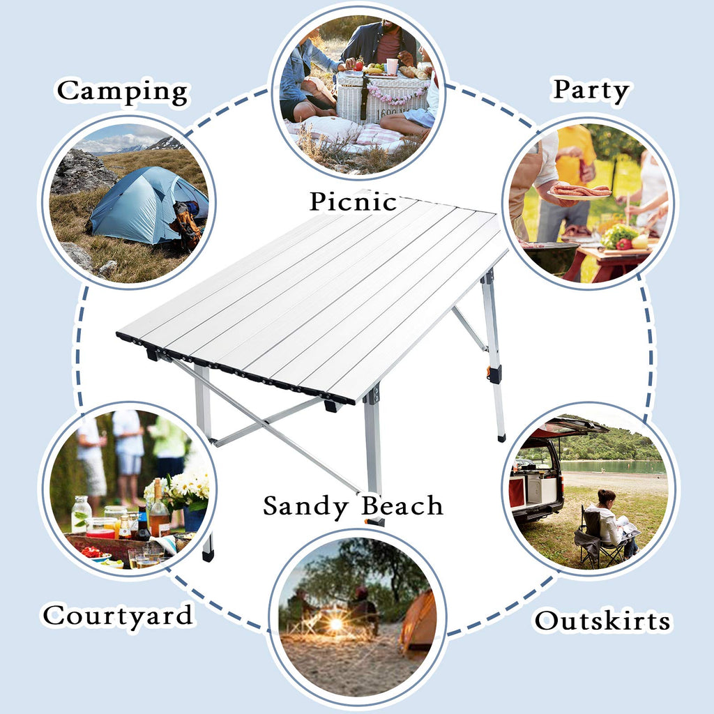 Adjustable Aluminum Camping Table N76280