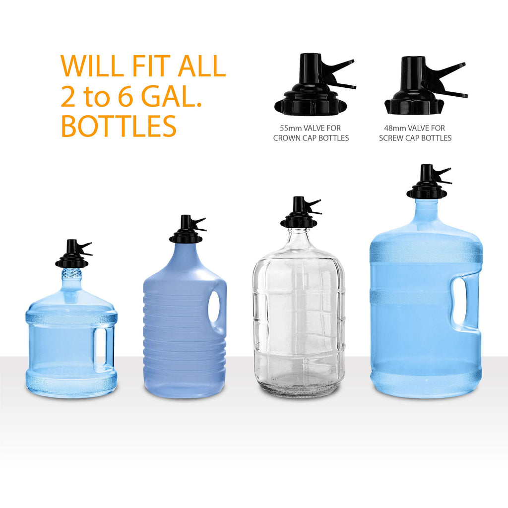 5 Gallon Water Bottle Jug Dispenser with 2 Valves E24292