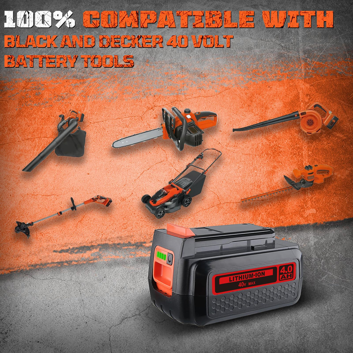 40V Lithium-Ion Battery Replacement F45116