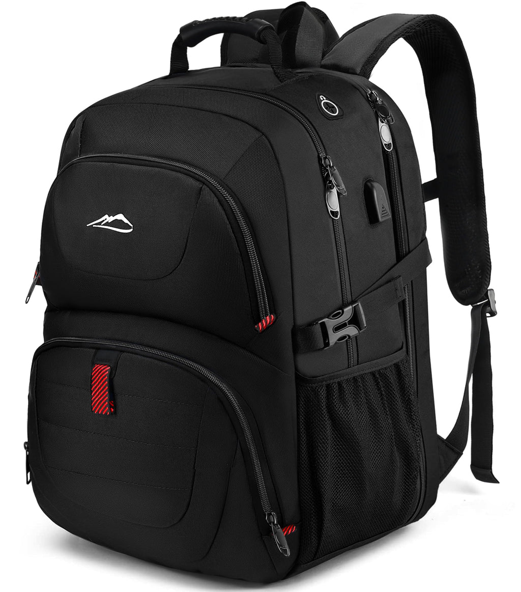 Extra Large Black Laptop Backpack with USB Charging Port R210