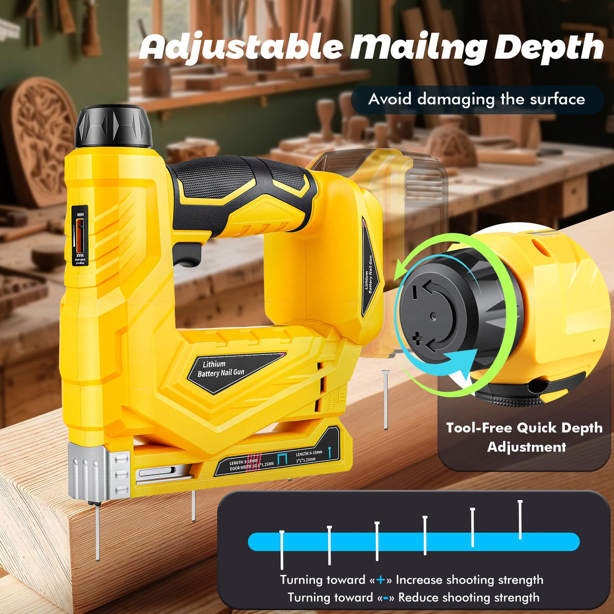 18 Gauge Cordless Brad Nailer and Narrow Crown Stapler W191