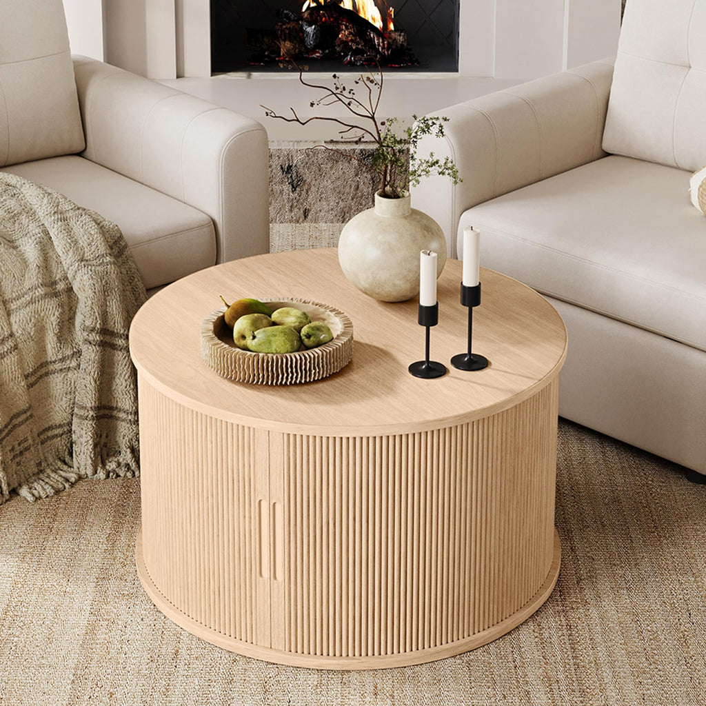 Round Coffee Table with Storage Z2458