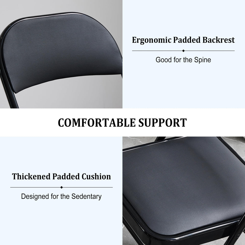 10 Pack Folding Chairs with Cushion E3923