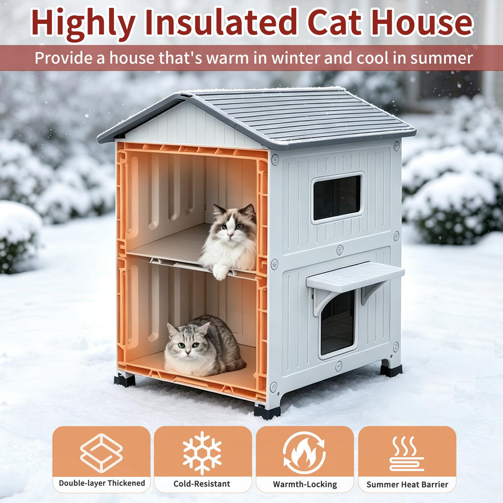 Insulated Outdoor Cat House O490