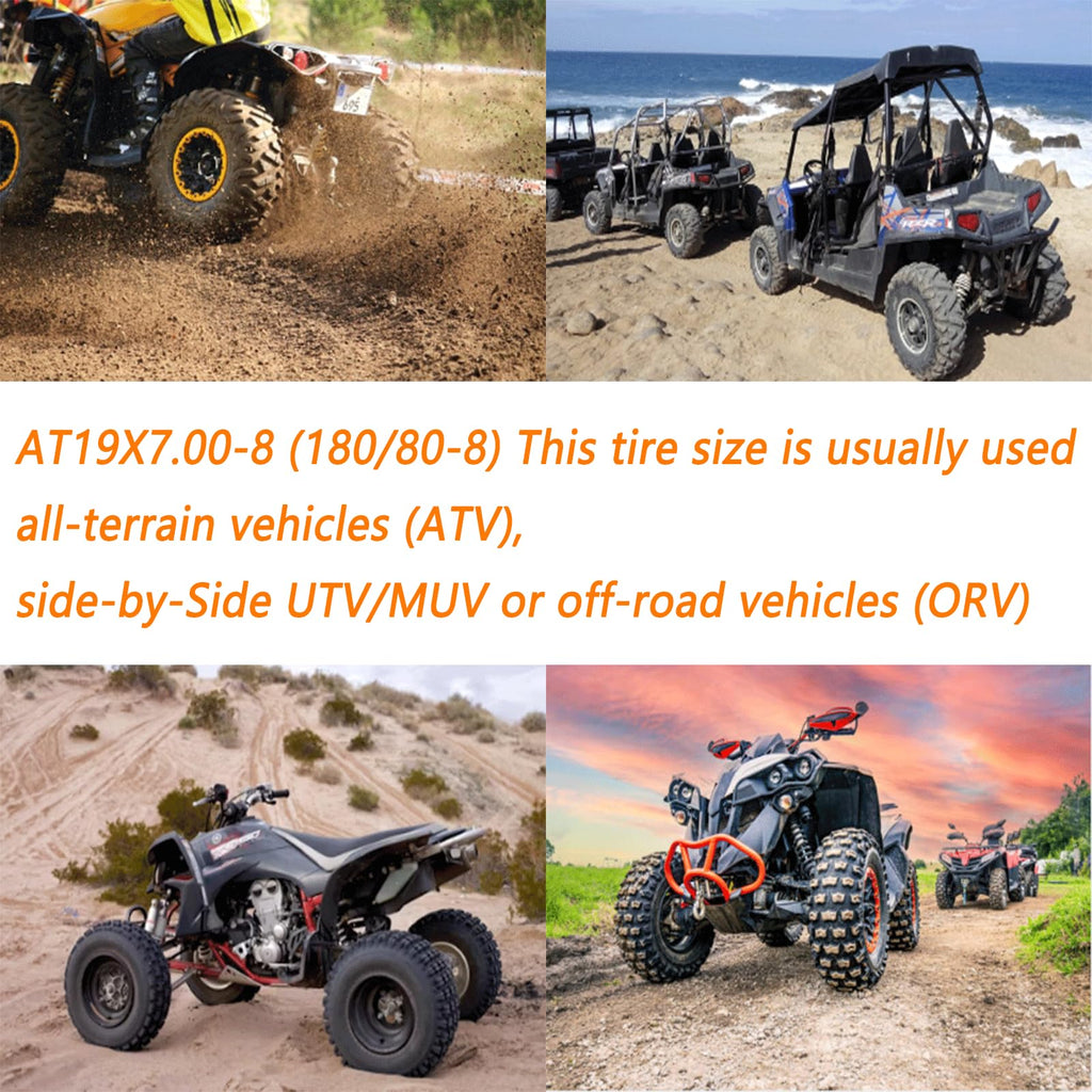Pack of 2 19x7-8 Off-Road ATV/UTV Tires K243