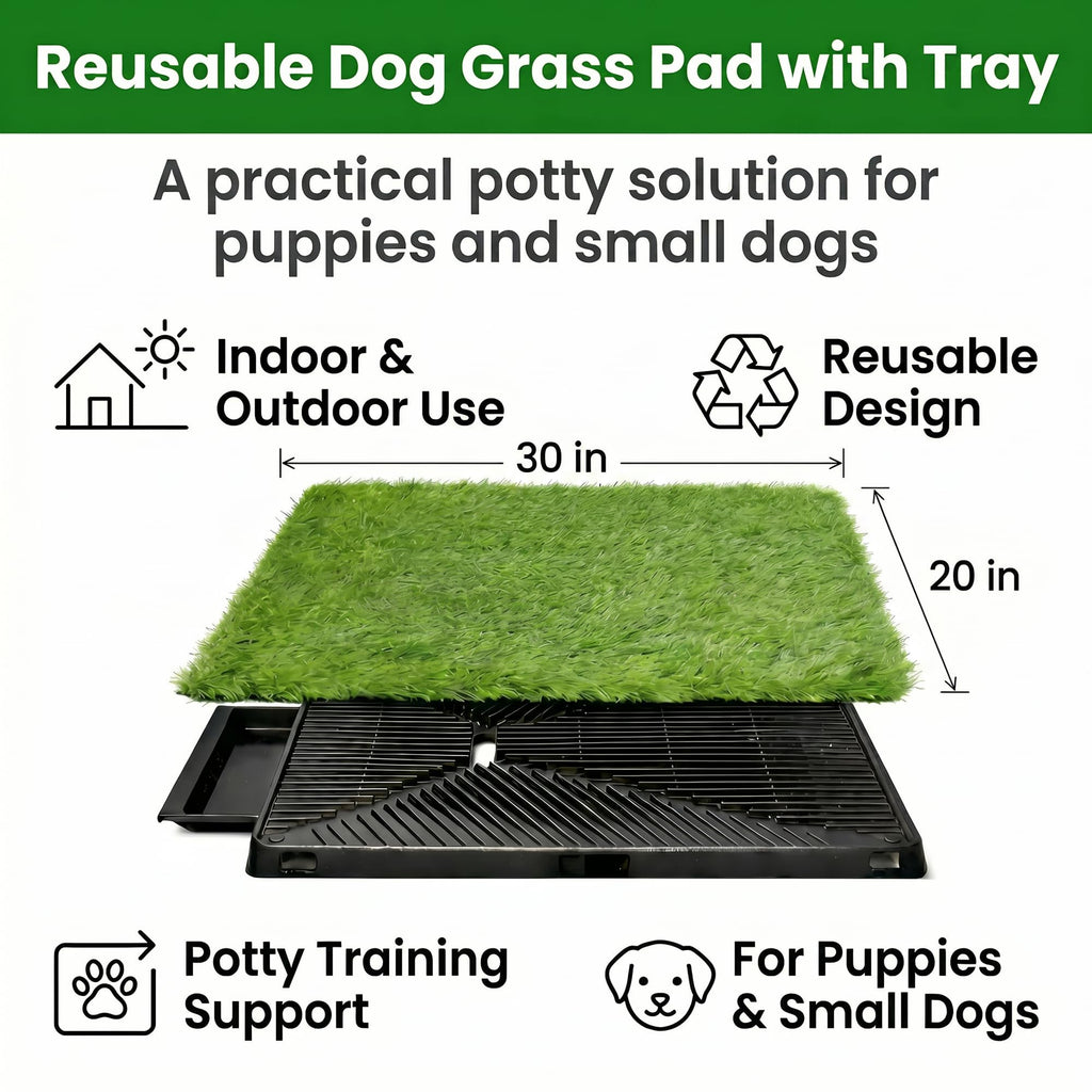 Dog Grass Pad with Tray 30 x 20 in X750758