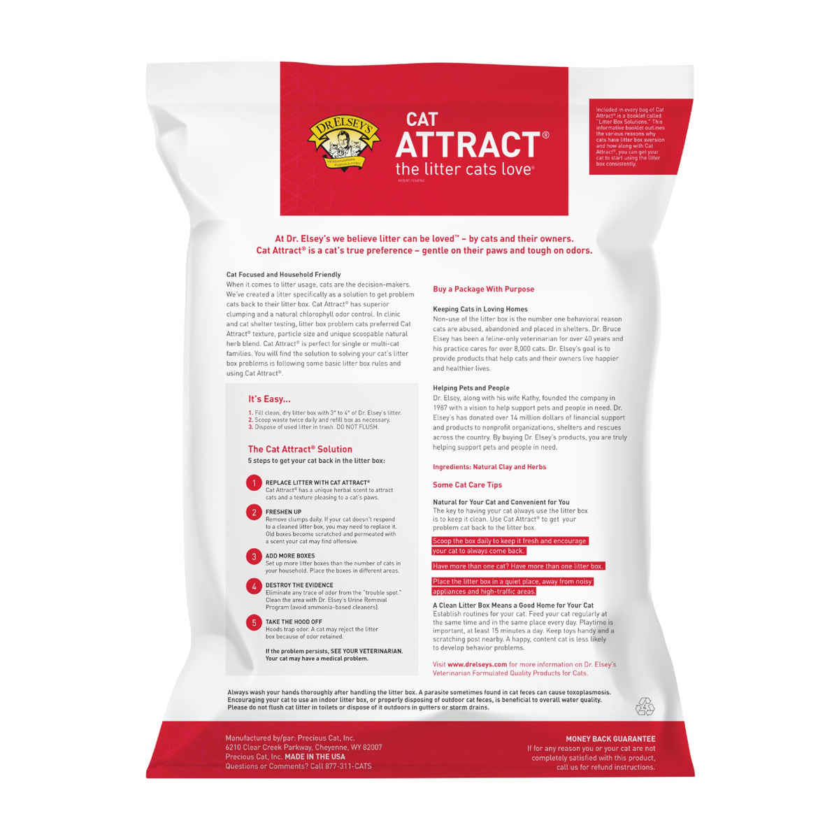Clumping Clay Cat Litter 40 lb. Bag M616