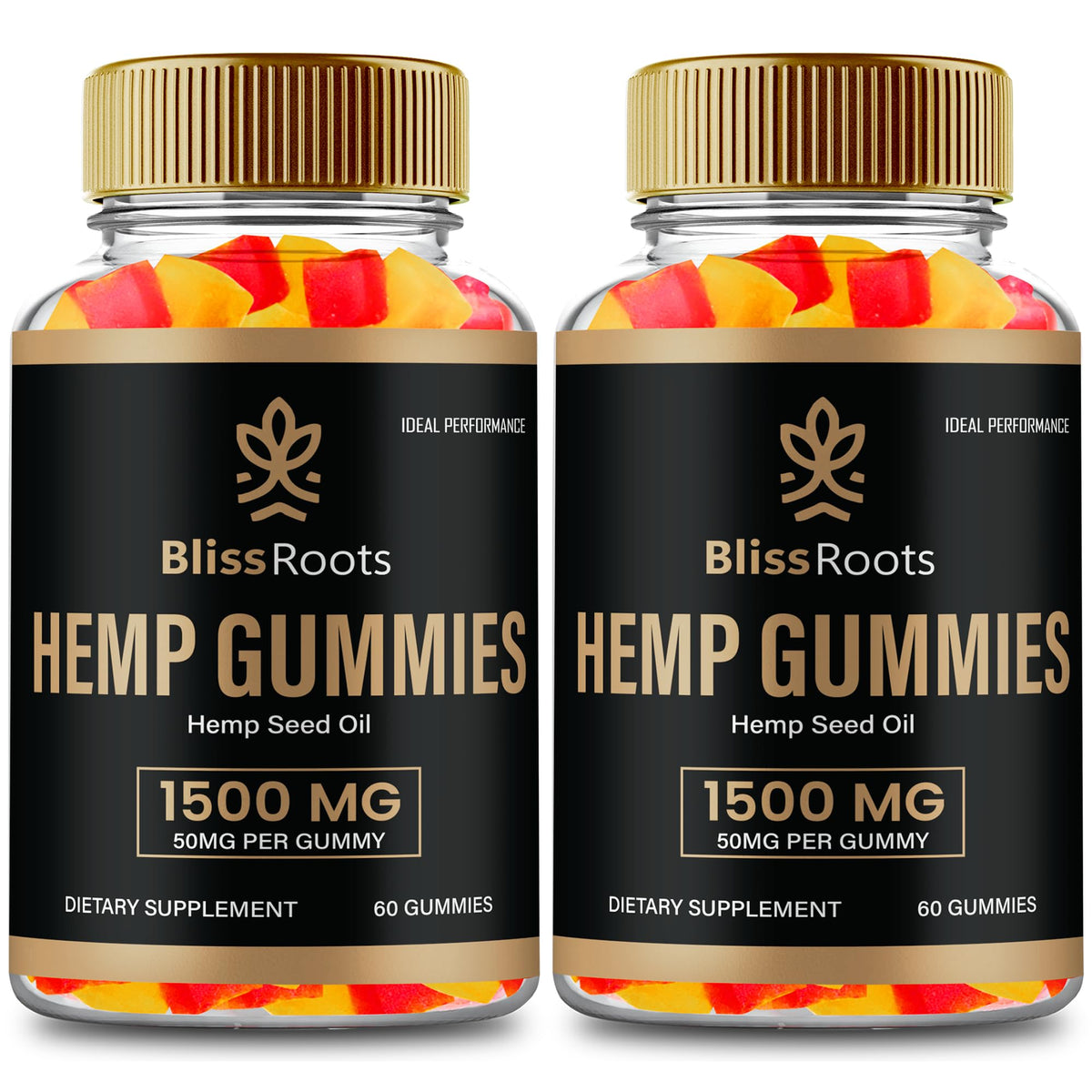 Hemp Gummies with Hemp Seeds Organic Extract 2 Pack L500