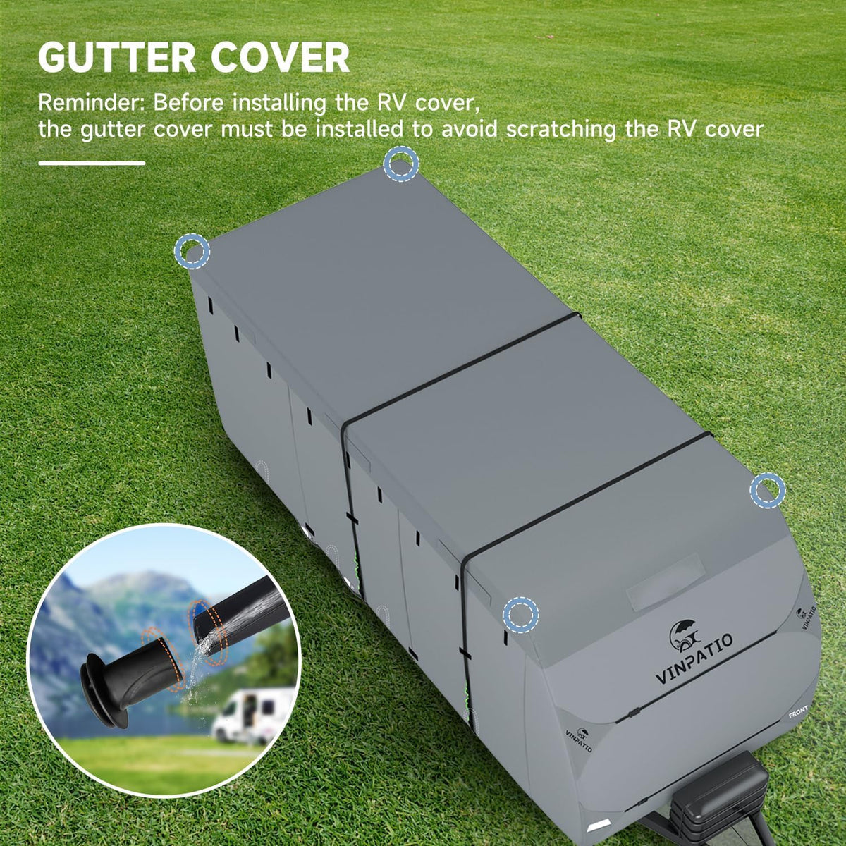 9 Layers Heavy Duty RV Trailer Cover Fits 14'-16' L92950
