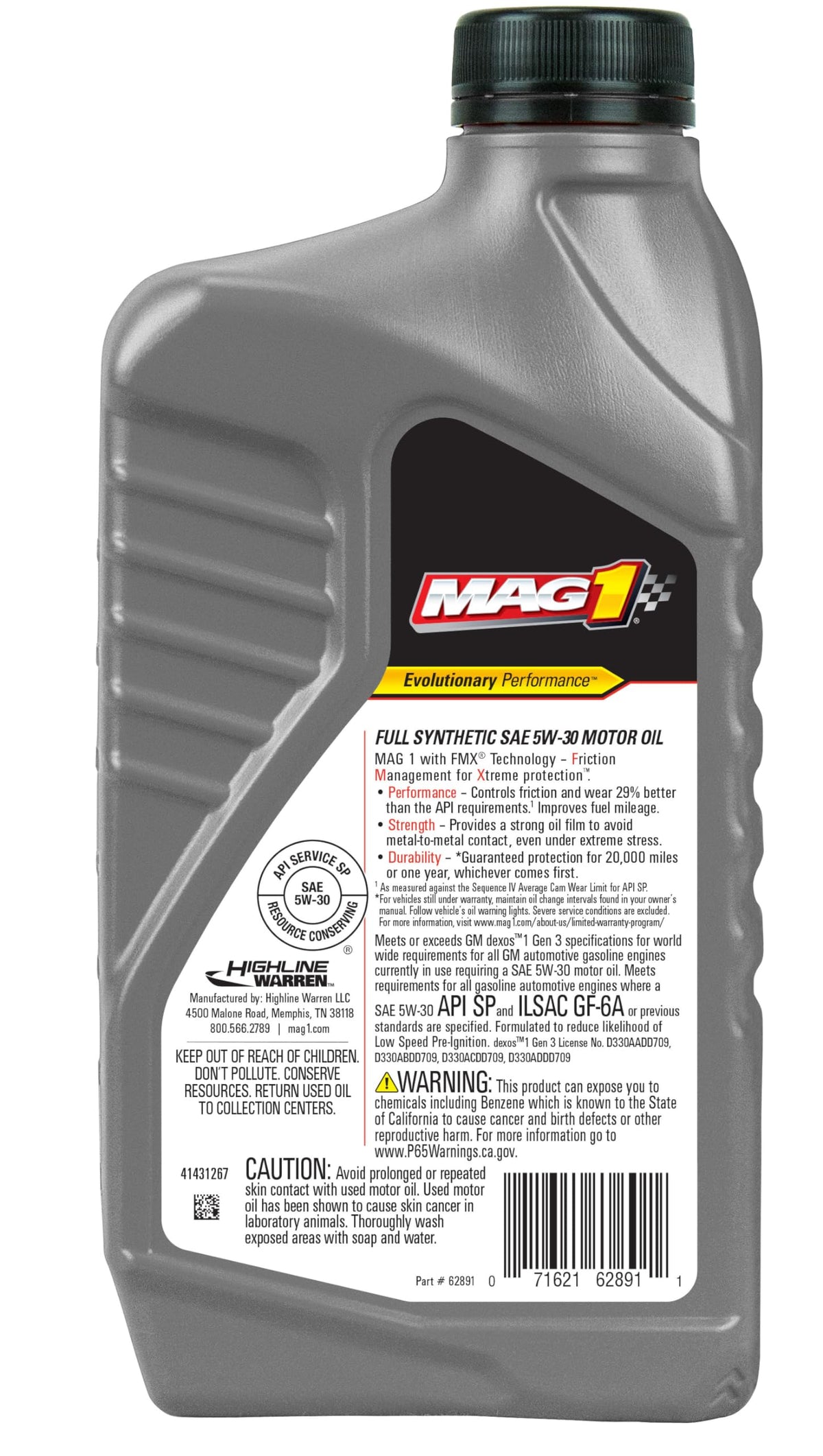 5w-30 Motor Oil Pack of 6 K839801
