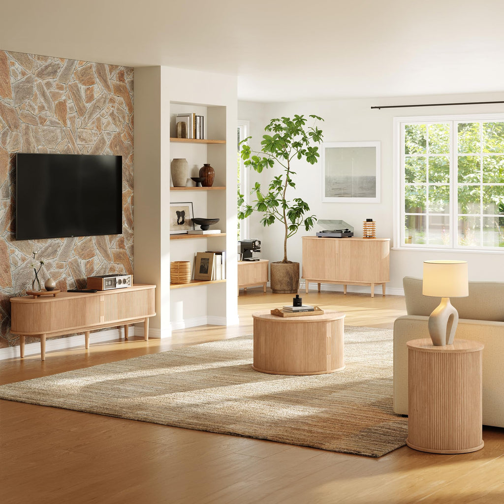 Round Coffee Table with Storage Z2458