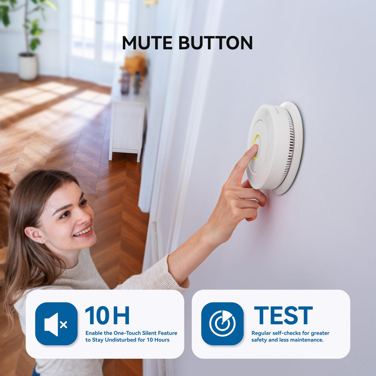 Smoke and Carbon Monoxide Detector 10-Year Battery 1 Pack H752137