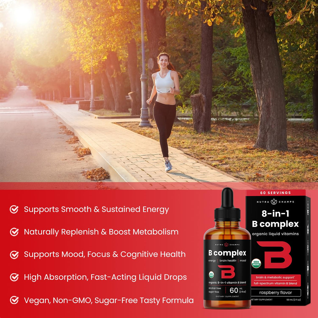 Organic Vitamin B Complex Liquid Drops 2oz G716