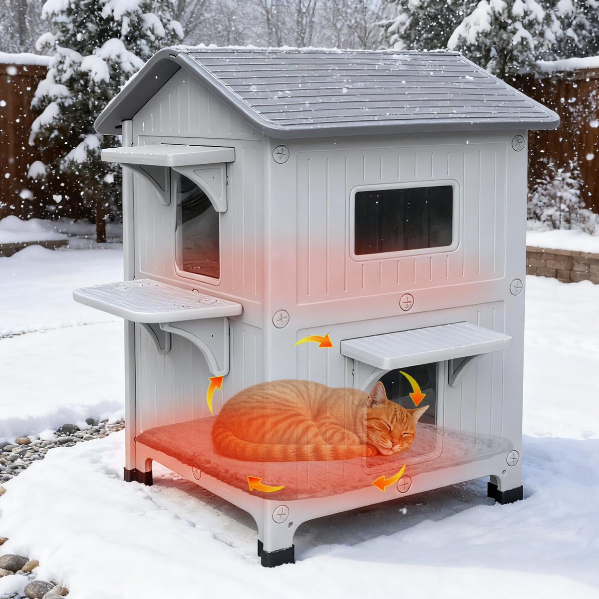 Insulated Outdoor Cat House O490