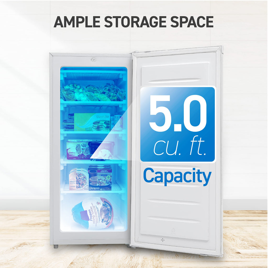 5.0 Cu. Ft. Upright Freezer White T328