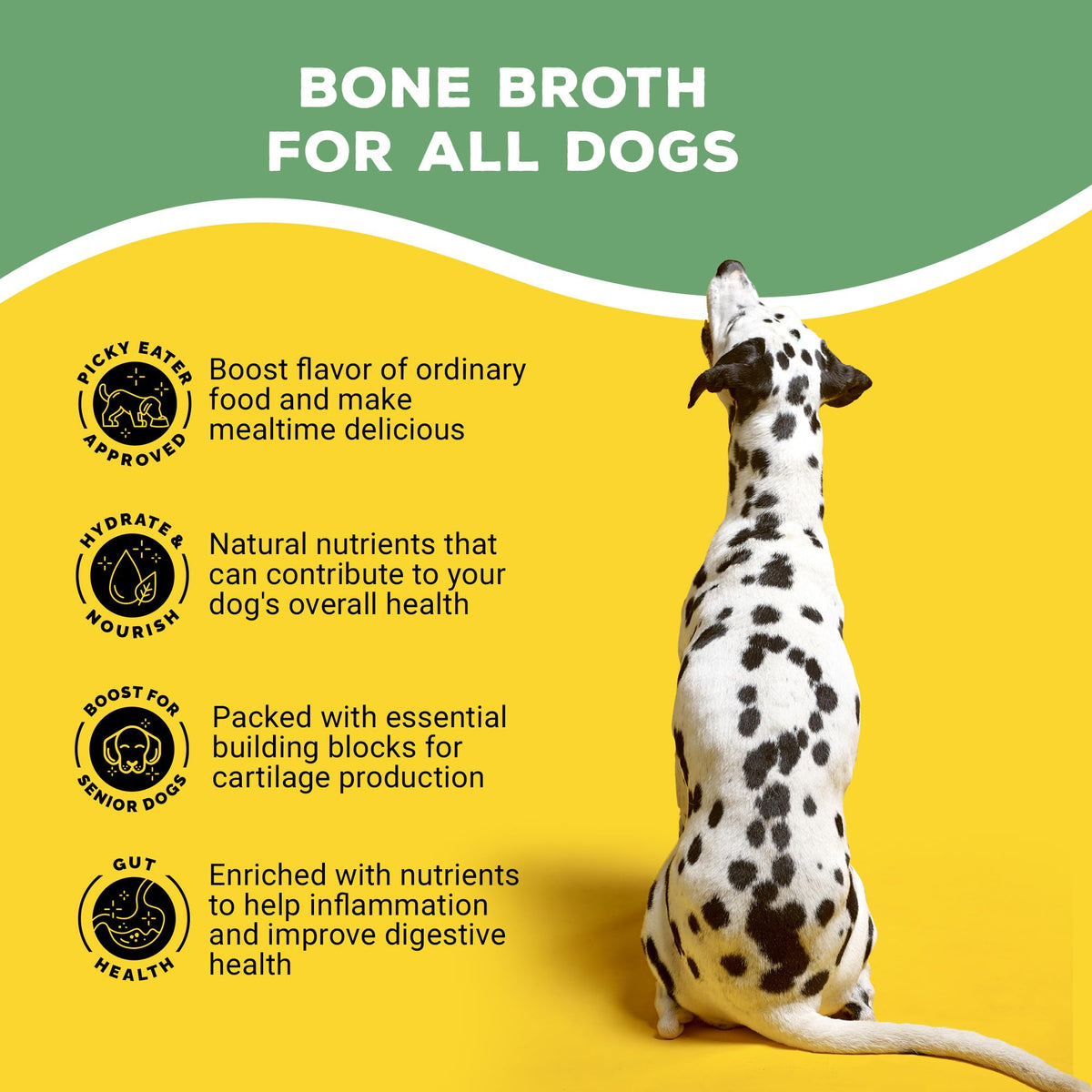 Chicken Flavor Bone Broth Powder for Dogs 3.5 oz G12396