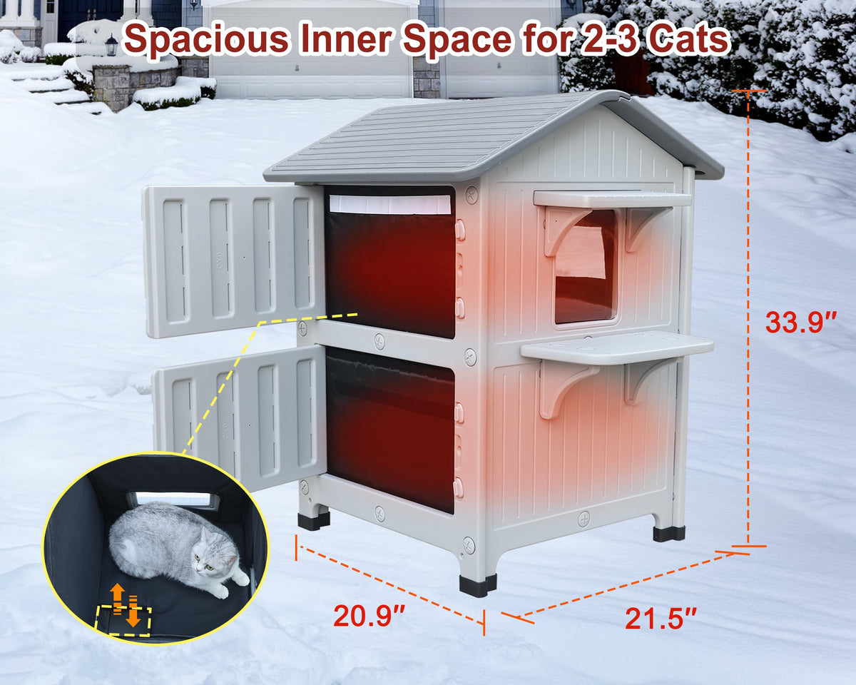 Insulated Outdoor Cat House O490