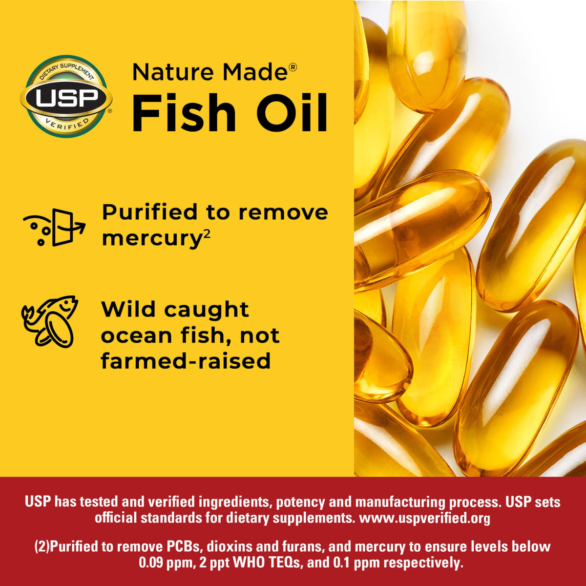 Fish Oil Omega 3 Supplements 1200 mg Softgels K614