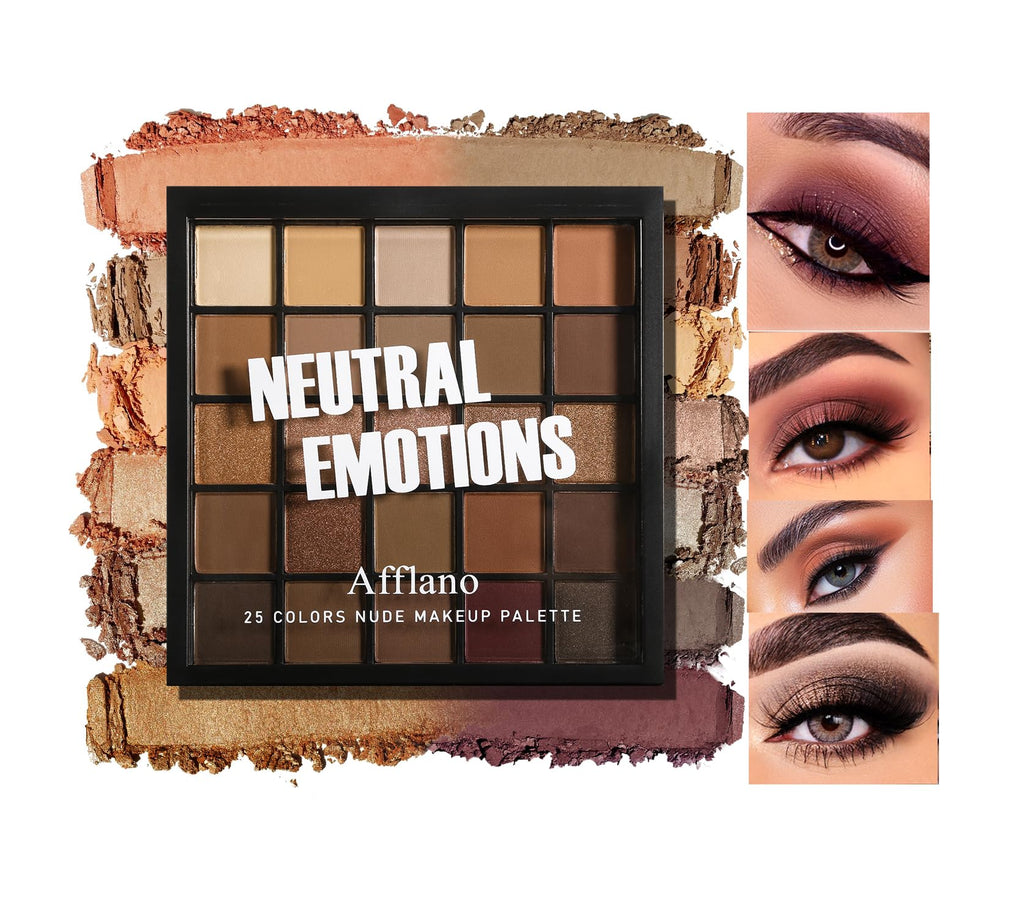 Nude Neutral Matte Shimmer 25 Shades Eyeshadow Palette Q653
