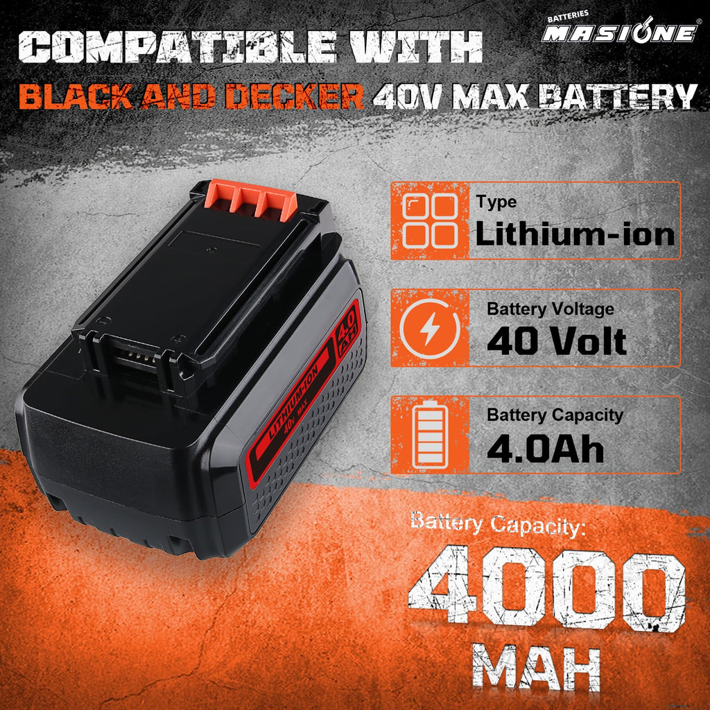 40V Lithium-Ion Battery Replacement F45116
