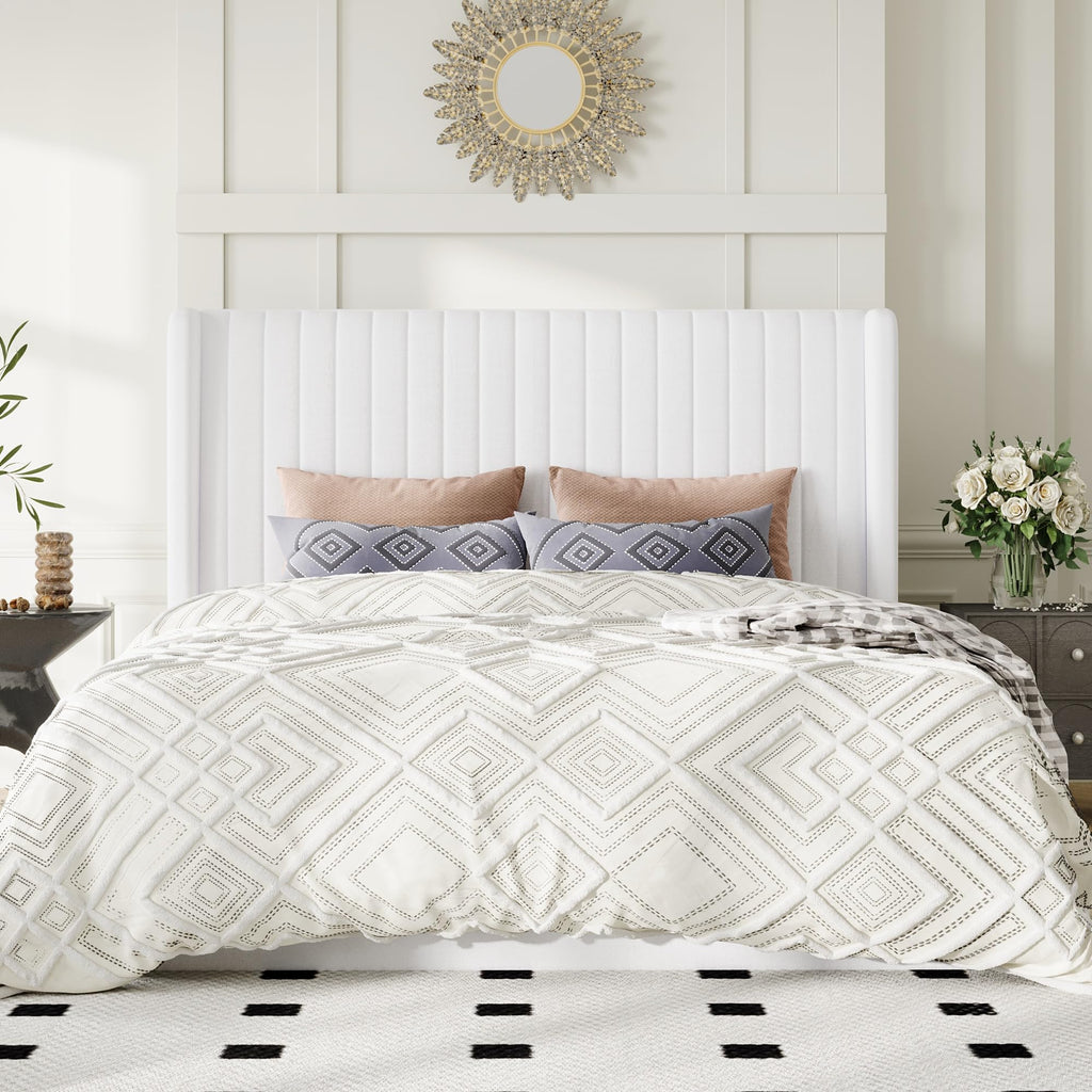 Queen Size Lift Up Storage Bed Frame White R593213