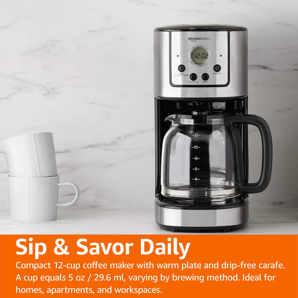 12 Cup Stainless Steel Programmable Coffeemaker S3551