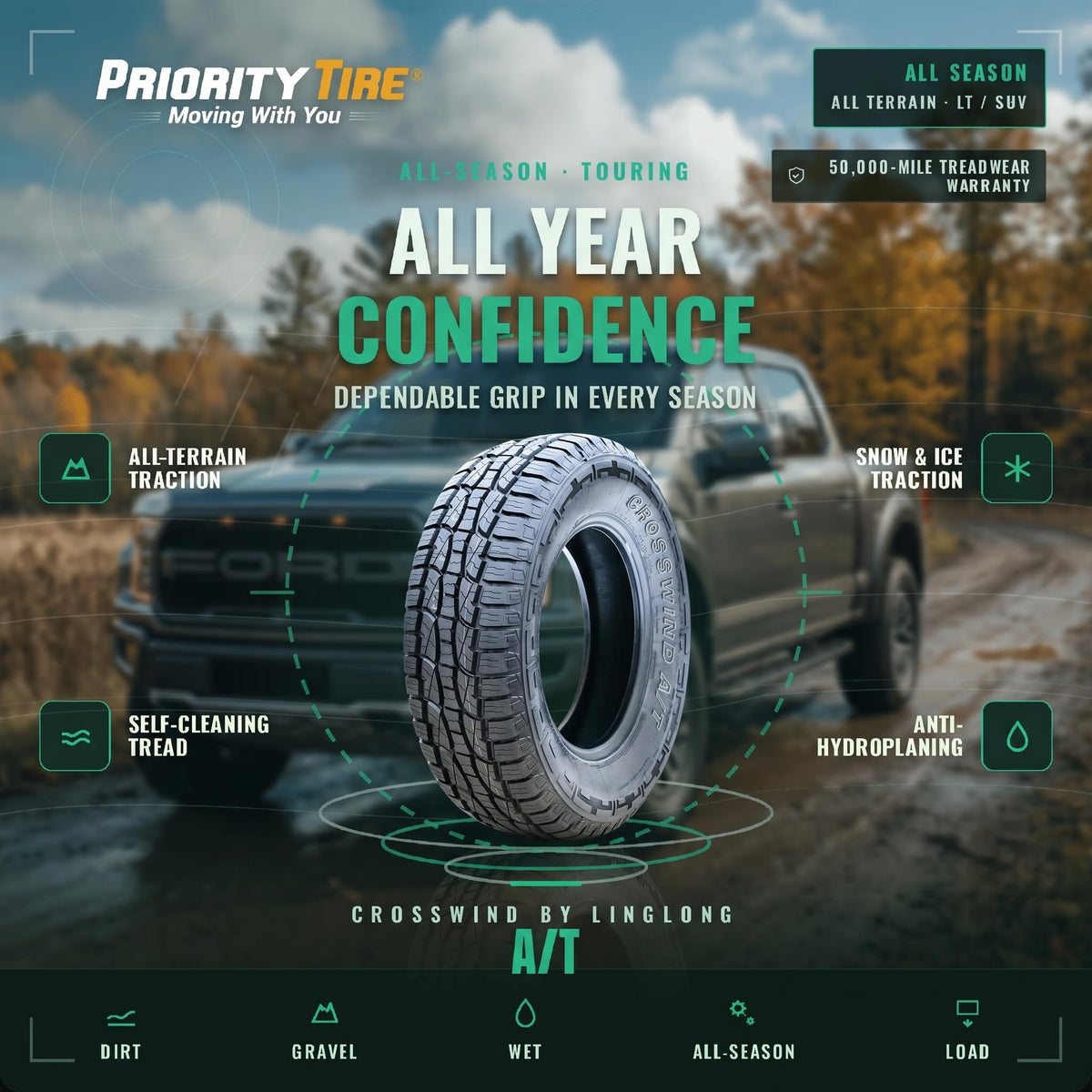 265/70R18 124S Tires R3813